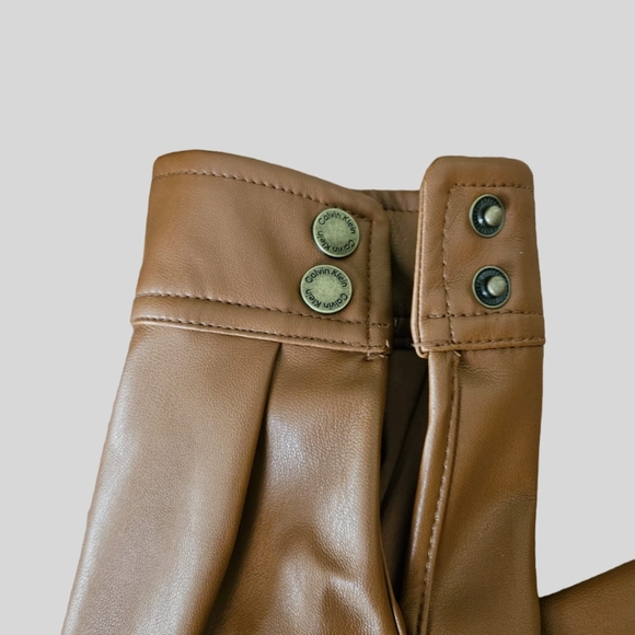 NWT Calvin Klein Faux Leather Jacket Size M - Picture 4 of 10